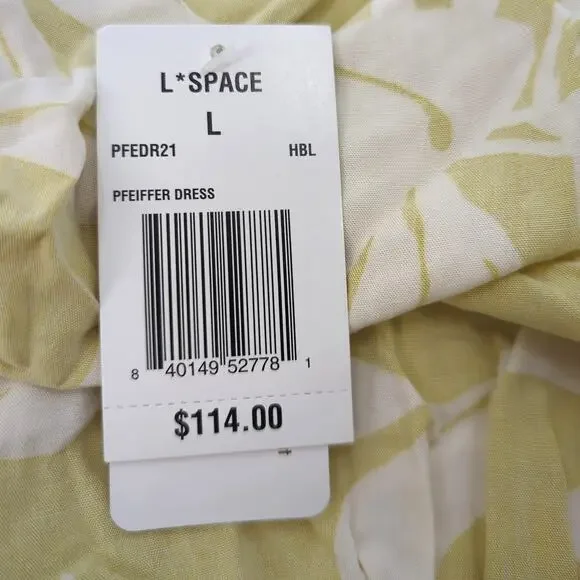 L*Space Pfeiffer Cover-Up Wrap Dress In Havana Blooms L Bikinis